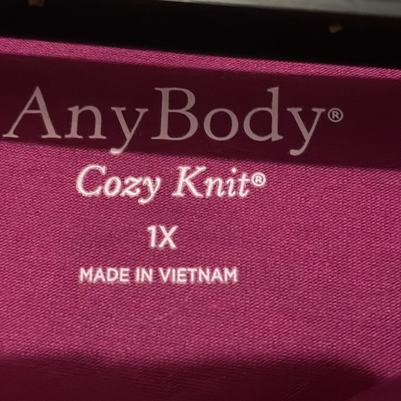 AruBody Cozy Knit Message Suing
Top
Raspberry Size 1X - Picture 2 of 3